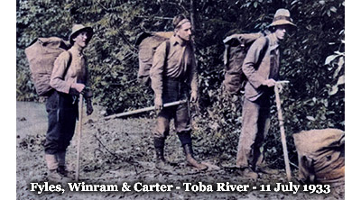 Fyles, Winram and Carter Toba 1933
