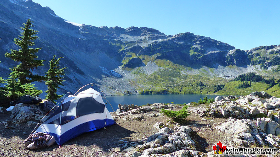 Alpine Zone Tent View, Cirque Lake, Whistler