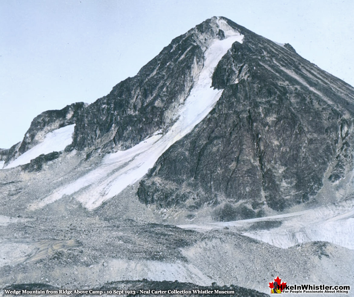 Wedge Mountain from Ridge Above Camp 10 Sept 1923