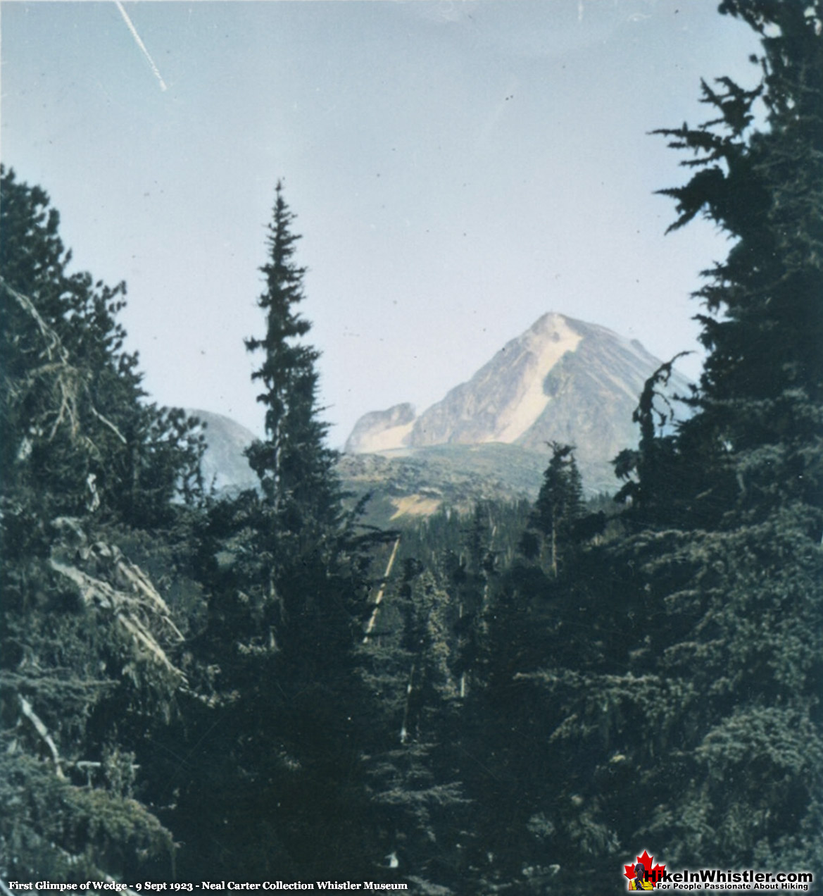 First Glimpse of Wedge Mountain 9 Sept 1923