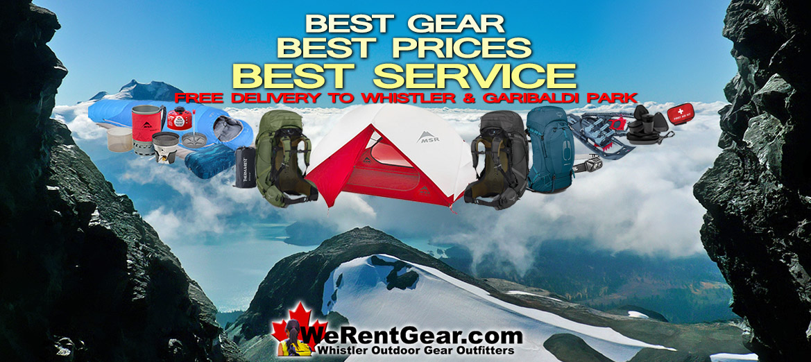 Garibaldi Park Camping Gear Rental