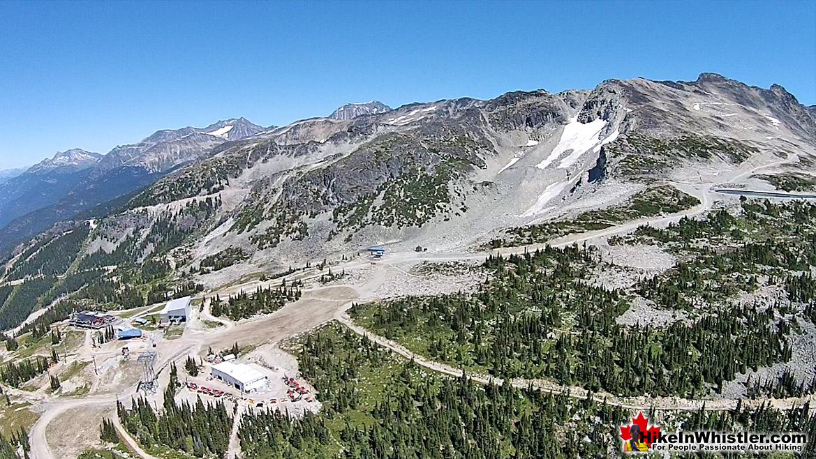 Blackcomb Mountain Aerial of Rendezvous Lodge