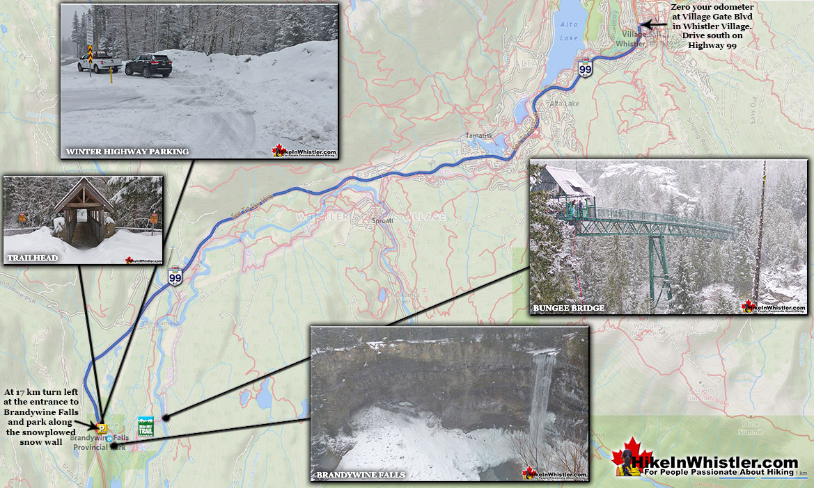 Brandywine Falls Trail Map