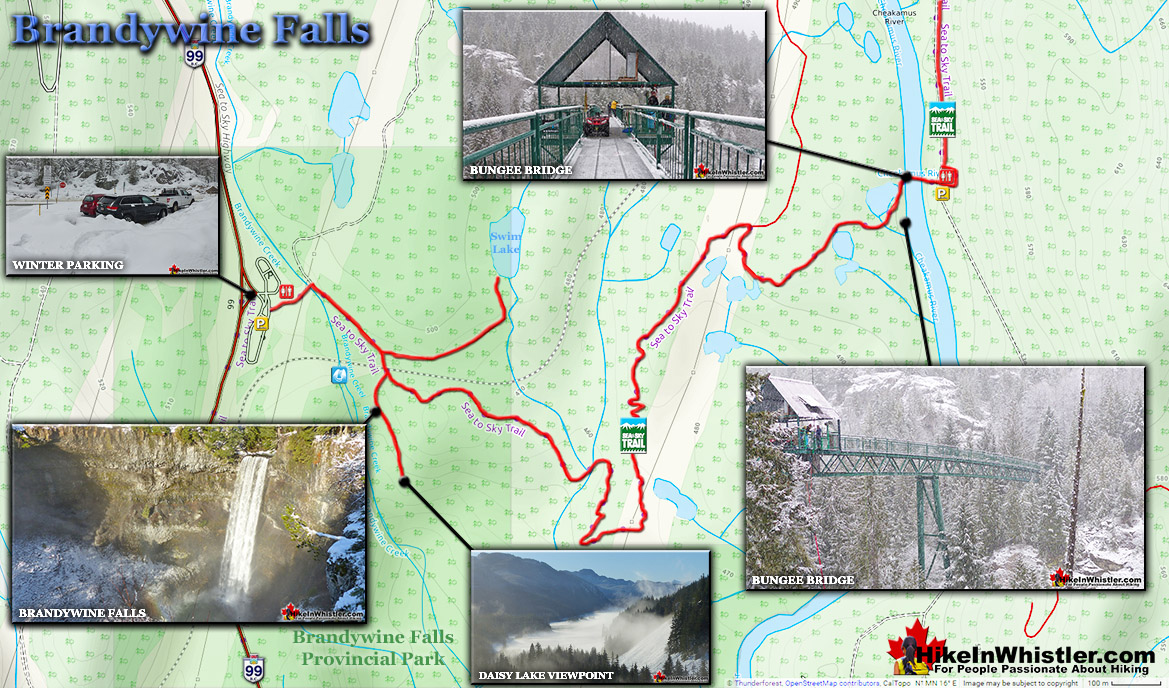 Brandywine Falls Trail Map