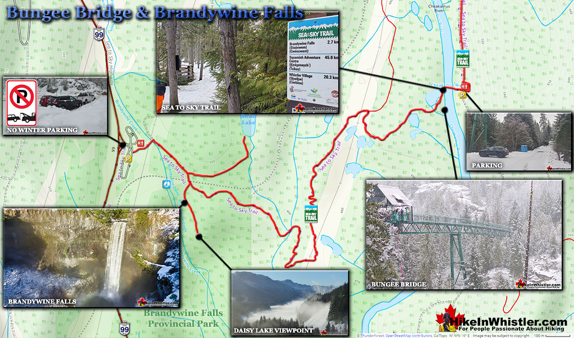 Brandywine Falls Snowshoe Whistler