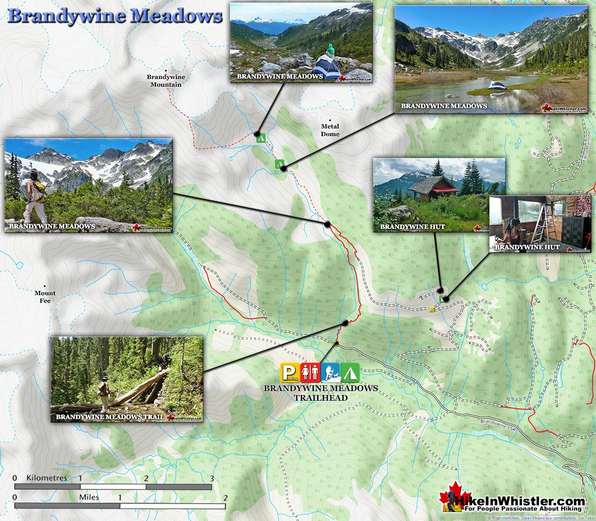 Brandywine Meadows hiking and camping near Whistler, BC