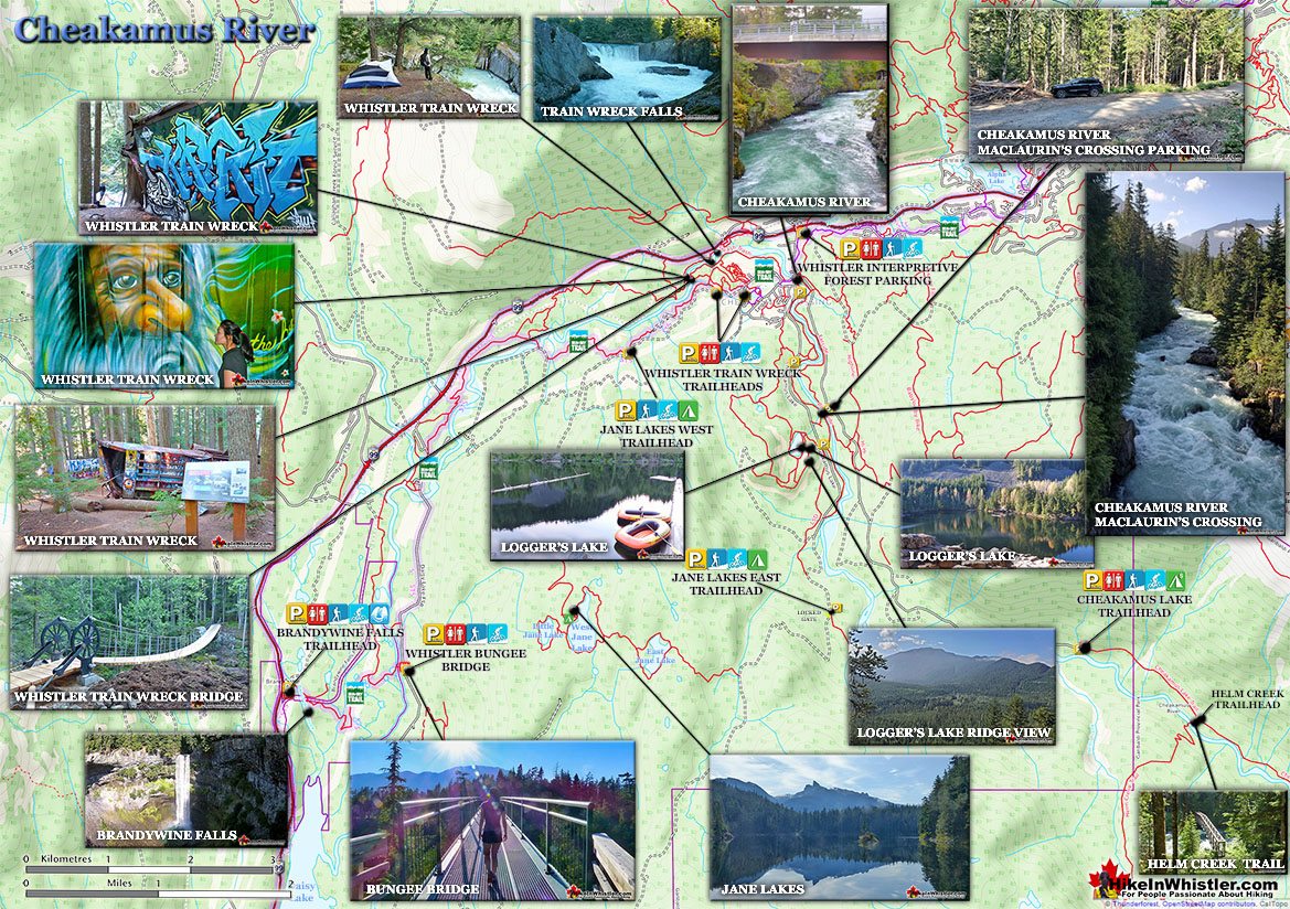 Cheakamus River Map Large v17s