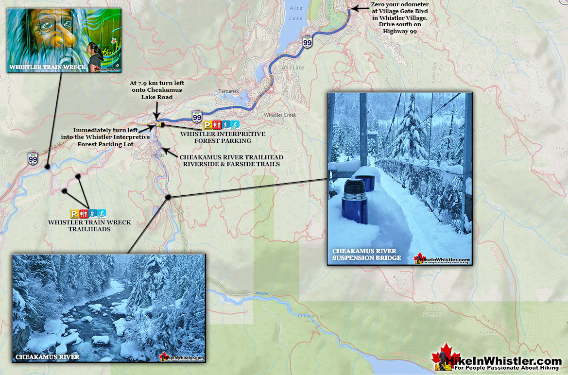Cheakamus River Winter Directions Map v4