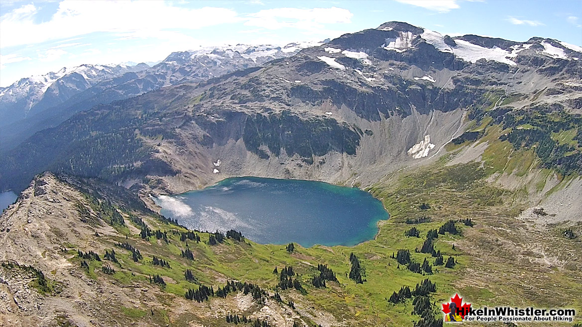 Cirque Lake and Mount Callaghan Aerial View