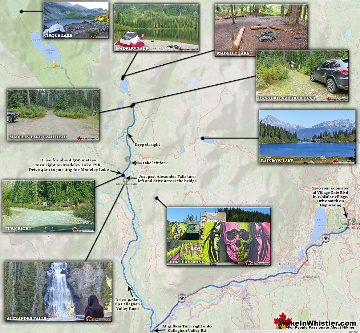 Madeley Lake Driving Directions Map v3