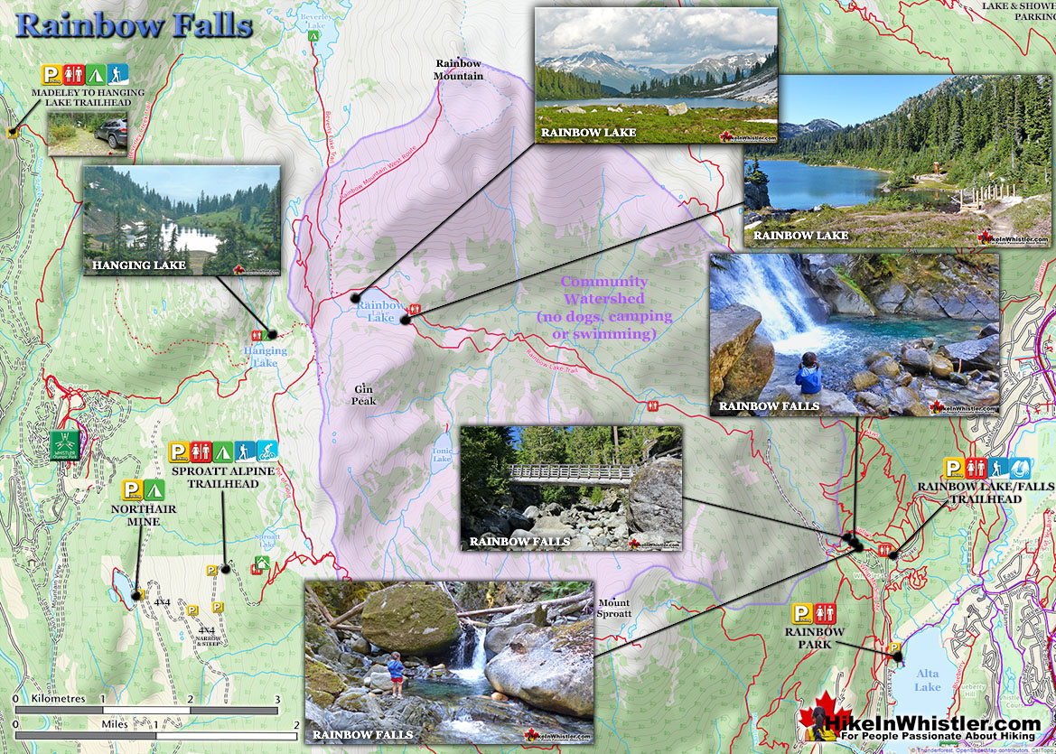 Rainbow Falls Hike in Whistler