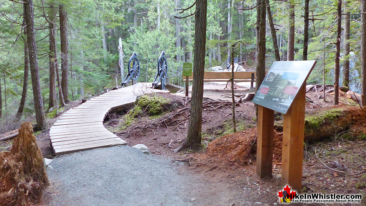 Whistler Train Wreck Bridge Sign