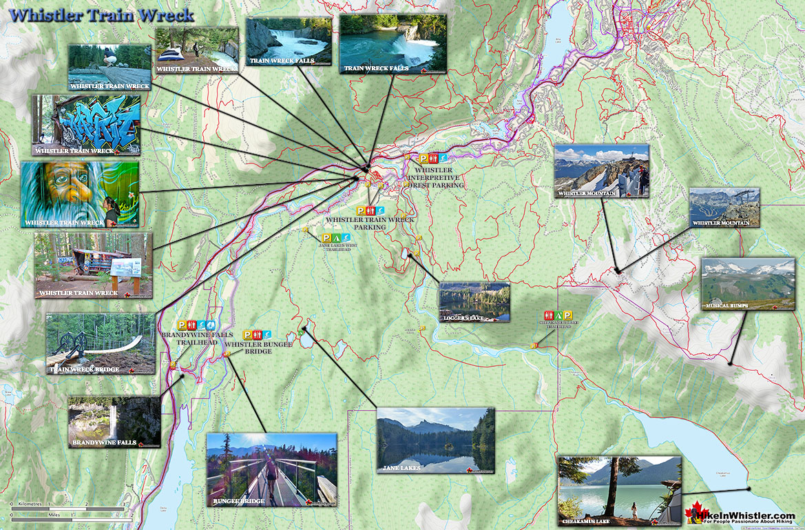 Whistler Train Wreck Large Map v13