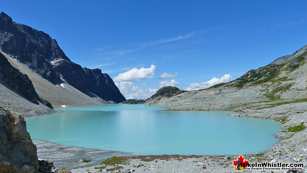 Beautiful Wedgemount Lake from Wedge Glacier