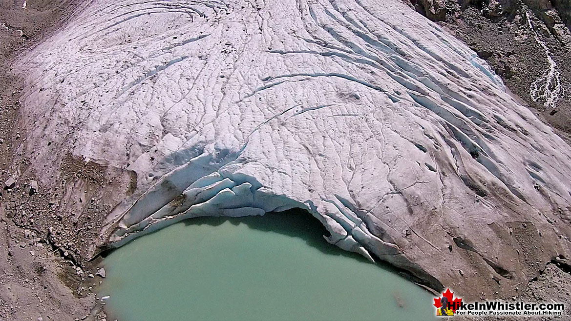 Wedgemount Lake Aerial View of Wedge Glacier