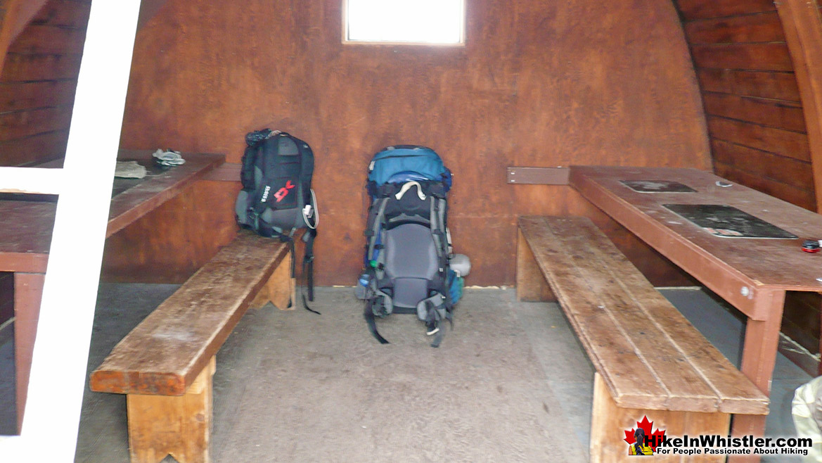 Wedge Hut at Wedgemount Lake