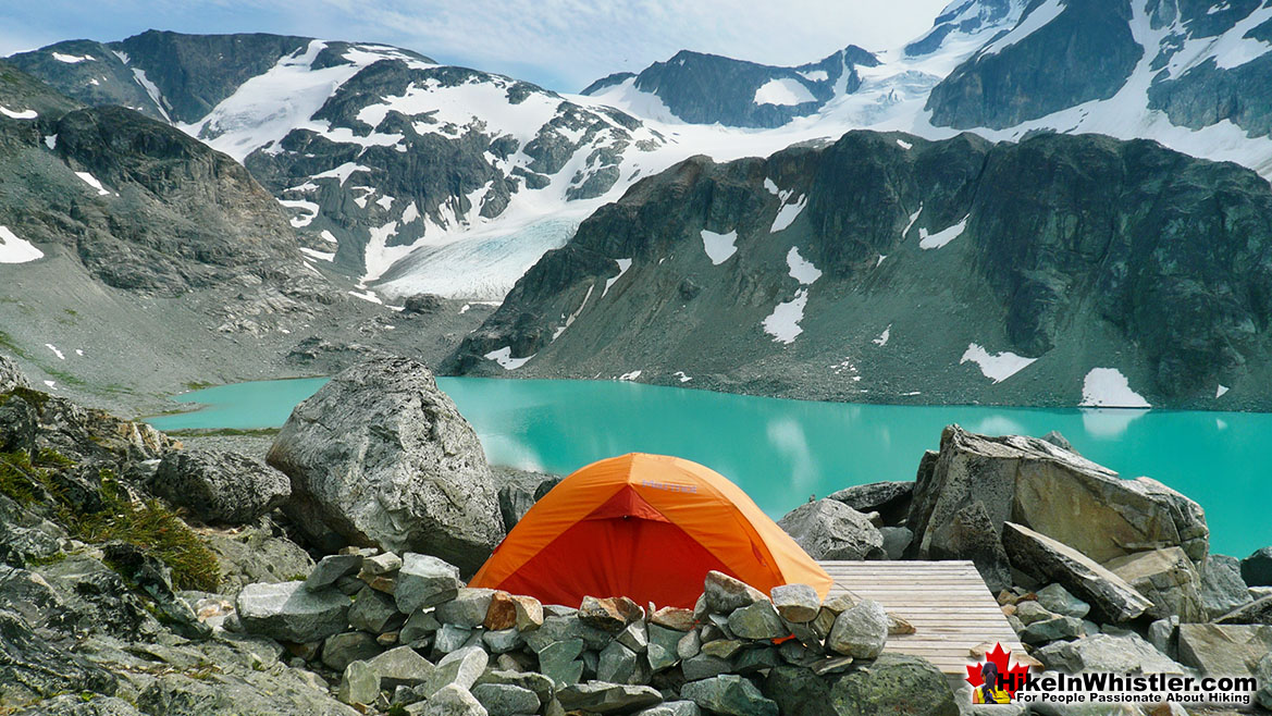 Wedgemount Lake Tent View