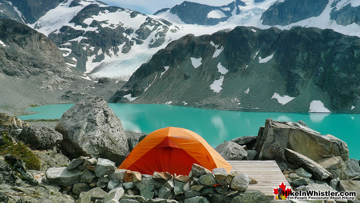 Wedgemount Lake Tent View